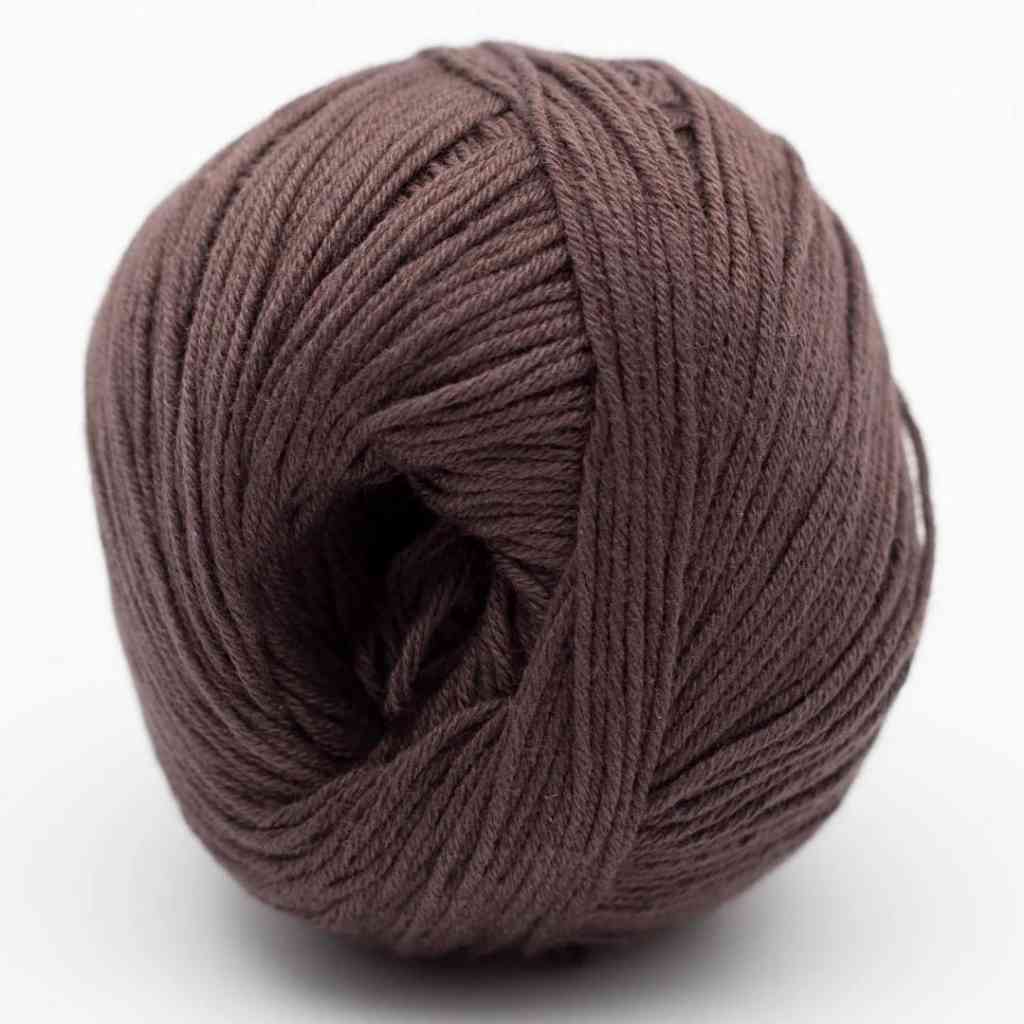 BC Garn Alba GOTS, Farbe 29 Dunkelbraun – Baumwolle bei Lieblingsgarn