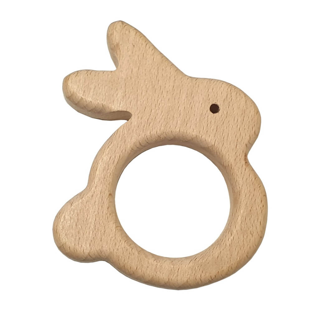Durable Durable Baby Beißring Hase aus Holz Lieblingsgarn