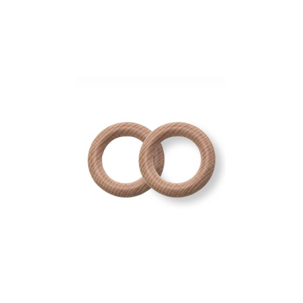 Durable Durable 2-er Set. Holzringe - Durchmesser 4 cm Lieblingsgarn