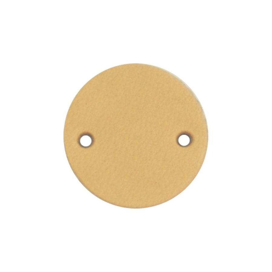 Durable 2 Stk. runde Lederlabel - beschreibbar Lieblingsgarn