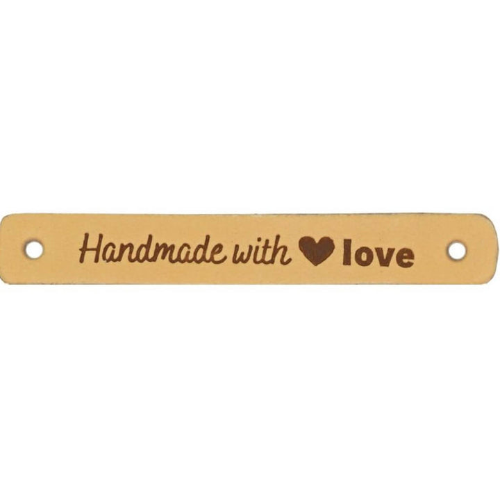Durable Durable 2 Stk. Lederlabel "Handmade with Love" Lieblingsgarn