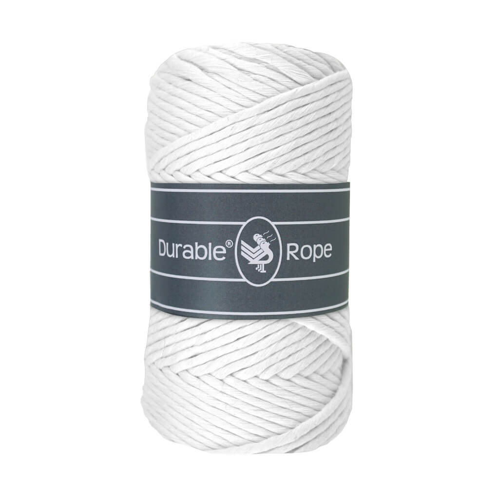 Durable 0310 - White Durable Makramee Garn 3 mm x 75 m Lieblingsgarn