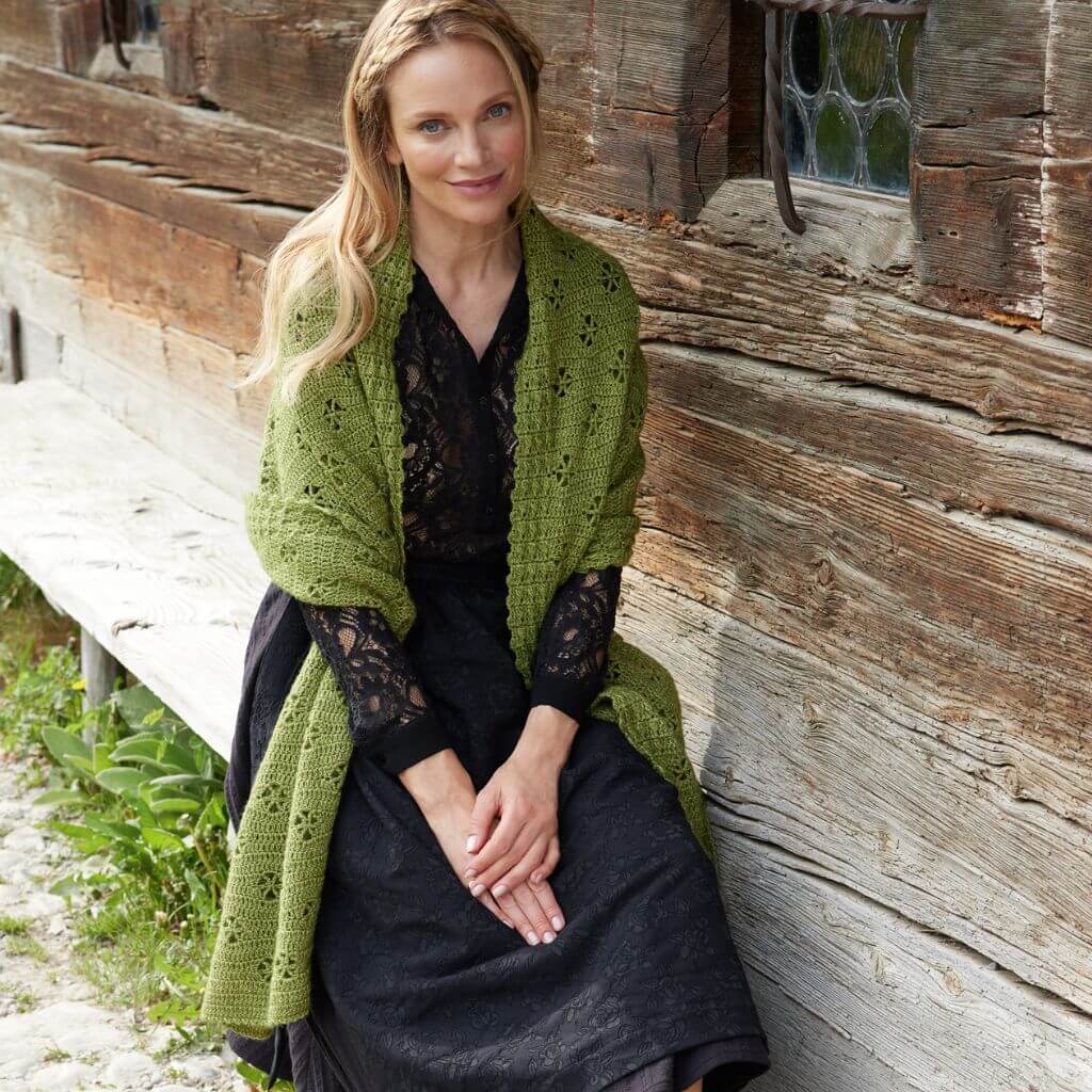 Lana Grossa Pattern Lochmuster Schal Häkelset - Lana Grossa (PDF) Lieblingsgarn