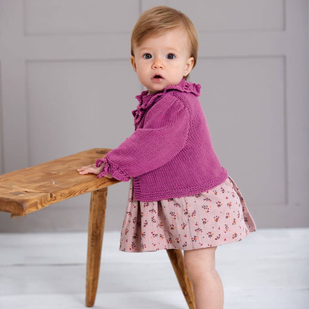 Lana Grossa Pattern Puffärmel Jäckchen Strickanleitung - Lana Grossa (Heft) Lieblingsgarn