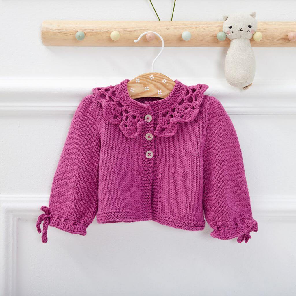 Lana Grossa Pattern Puffärmel Jäckchen Strickanleitung - Lana Grossa (Heft) Lieblingsgarn