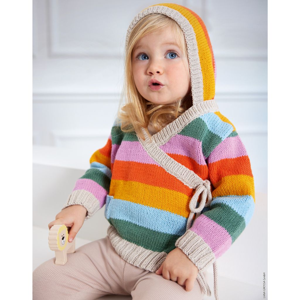 Lana Grossa Pattern Kapuzenjacke Kind Strickanleitung - Lana Grossa (Heft) Lieblingsgarn
