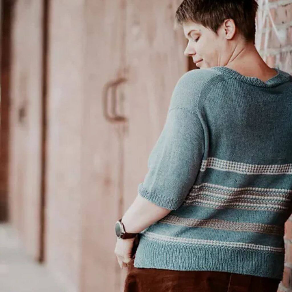Inga Mallwitz Damenshirt Ethno Tee Strickanleitung - Appelbanne Design (PDF) Lieblingsgarn