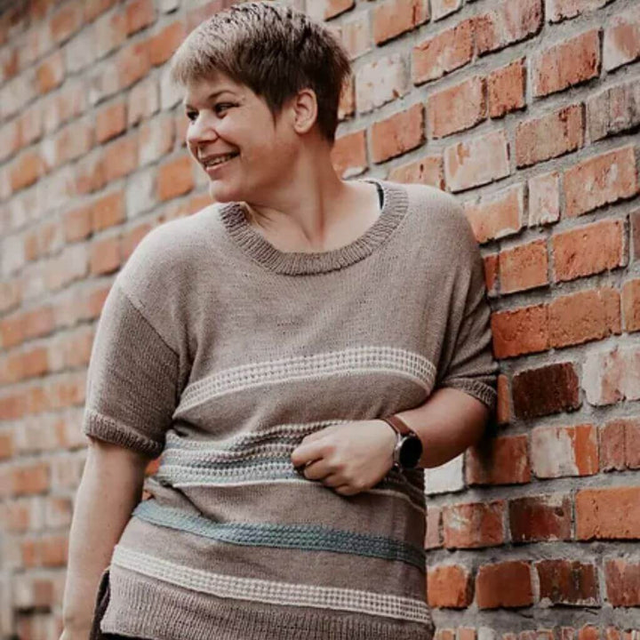 Inga Mallwitz Damenshirt Ethno Tee Strickanleitung - Appelbanne Design (PDF) Lieblingsgarn