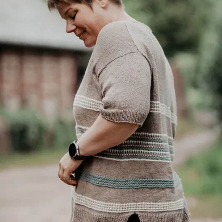 Inga Mallwitz Damenshirt Ethno Tee Strickanleitung - Appelbanne Design (PDF) Lieblingsgarn
