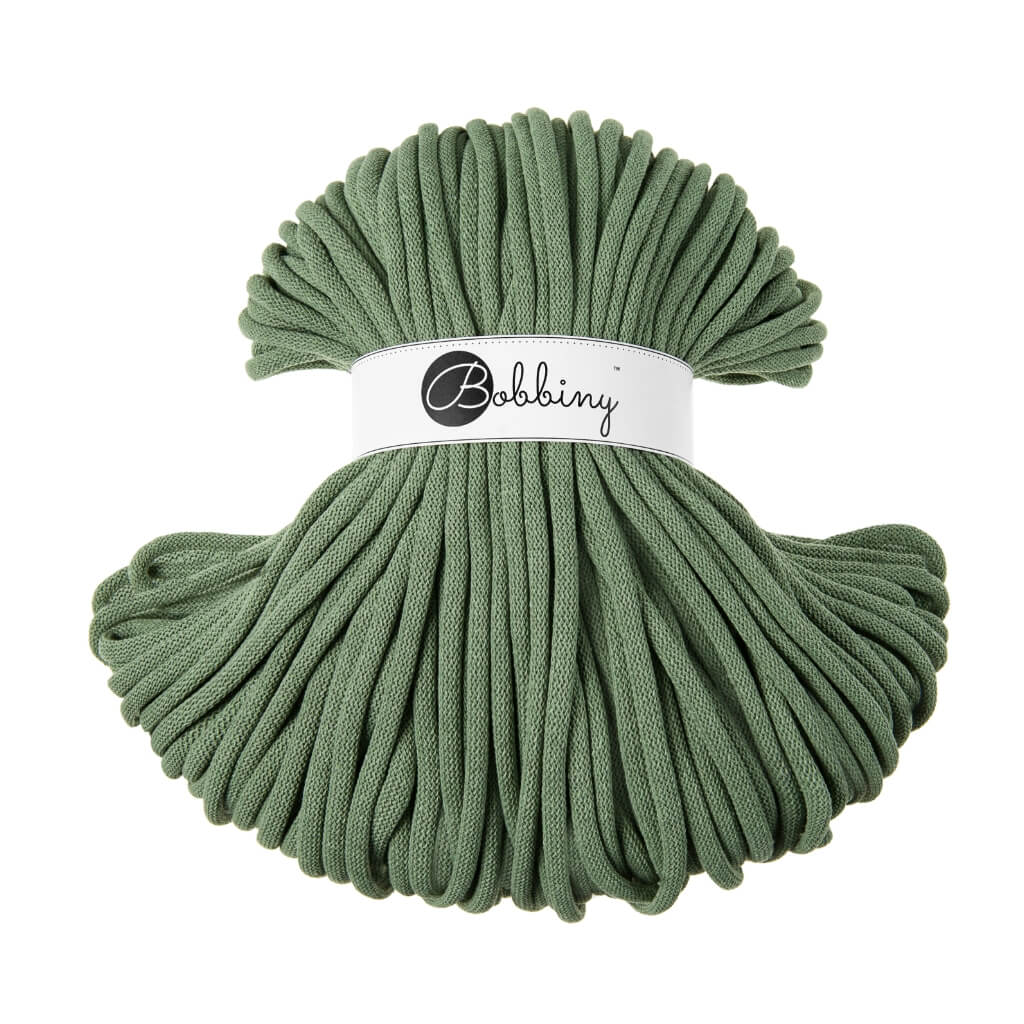Bobbiny Eucalyptus Green Bobbiny 9mm Jumbo Kordel Lieblingsgarn