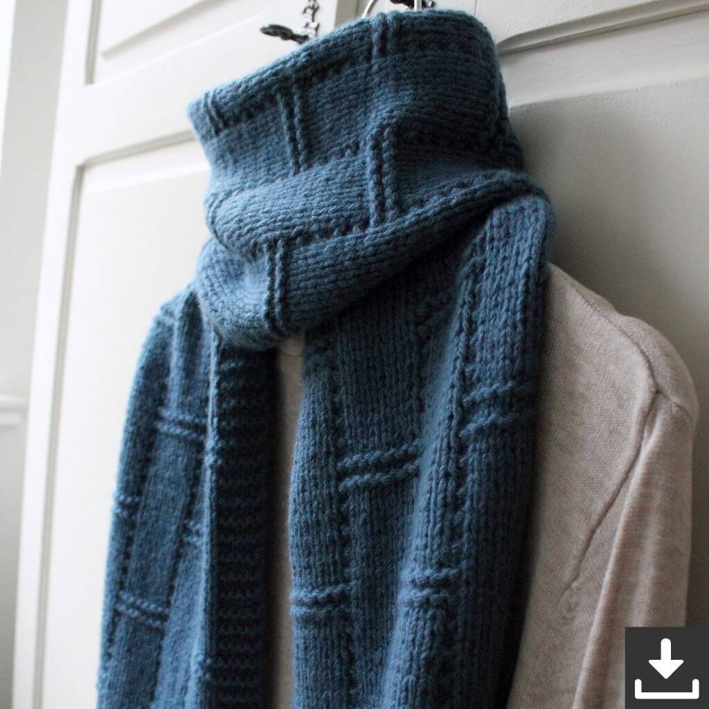 Eviknitwear Pattern Schal Juist Scraf Strickanletiung - Eviknitwear (PDF) Lieblingsgarn