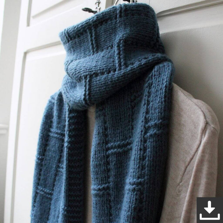 Eviknitwear Pattern Schal Juist Scraf Strickanletiung - Eviknitwear (PDF) Lieblingsgarn