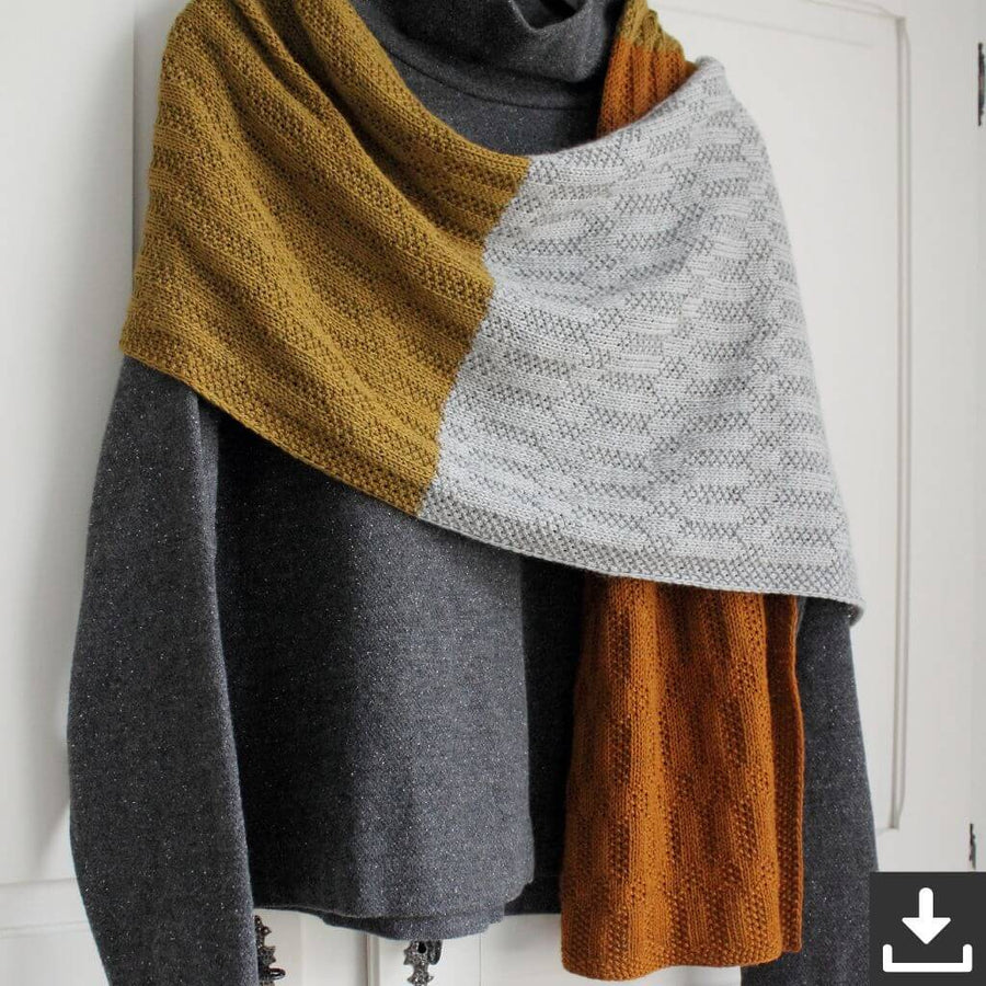 Eviknitwear Pattern Schal Listopad Shawl Strickanleitug - Eviknitwear (PDF) Lieblingsgarn