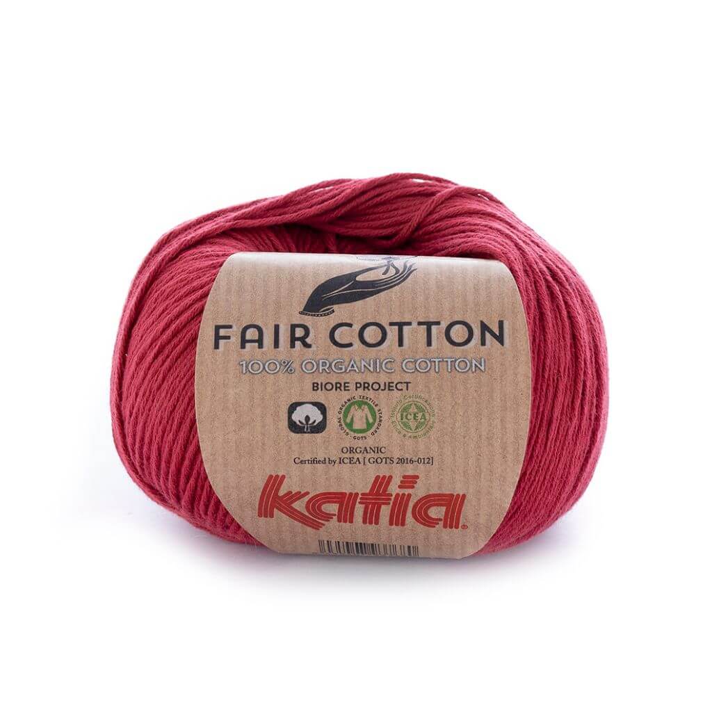 Katia 27 - Weinrot Katia Fair Cotton Lieblingsgarn