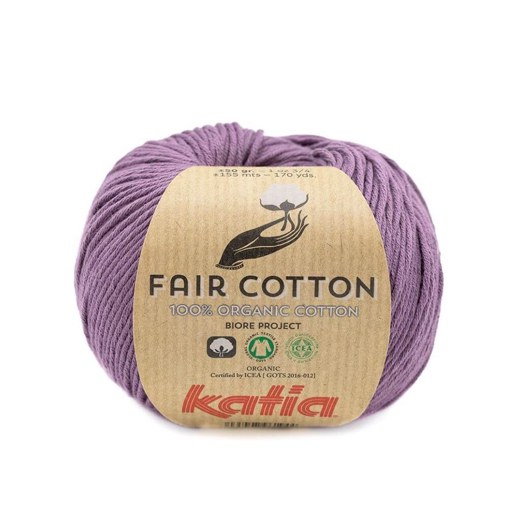 Katia 39 - Dunkelmalve Katia Fair Cotton Lieblingsgarn