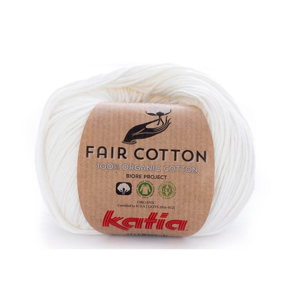 Katia 3 - Naturweiß Katia Fair Cotton Lieblingsgarn