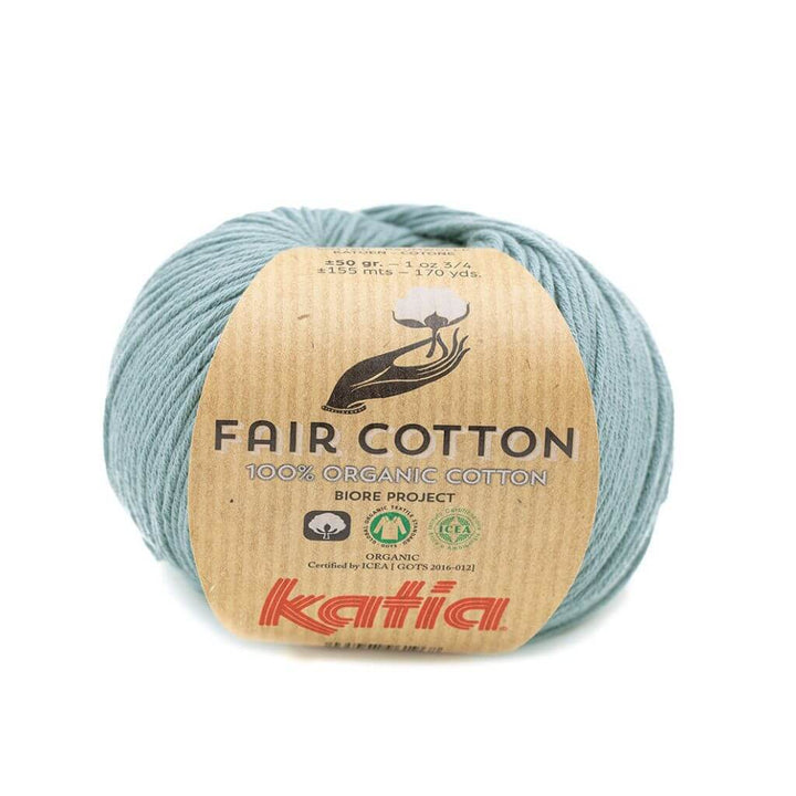 Katia 41 - Graublau Katia Fair Cotton Lieblingsgarn