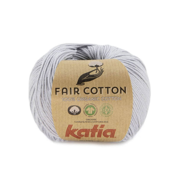 Katia 50 - Perlhellgrau Katia Fair Cotton Lieblingsgarn