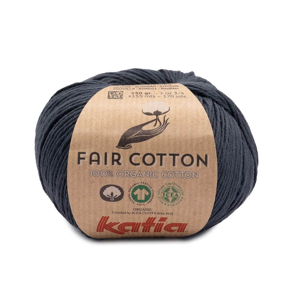 Katia 54 - Anthrazitgrau Katia Fair Cotton Lieblingsgarn