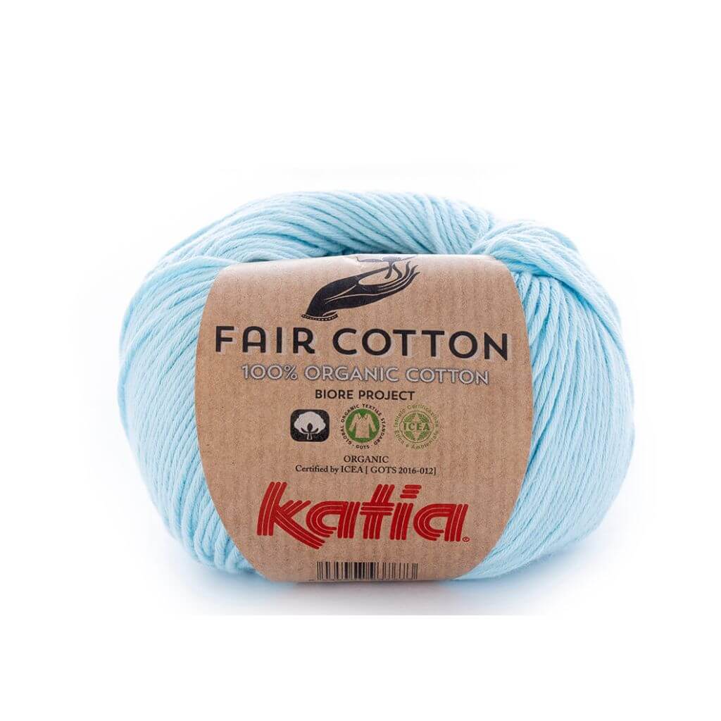 Katia 8 - Hellhimmelblau Katia Fair Cotton Lieblingsgarn