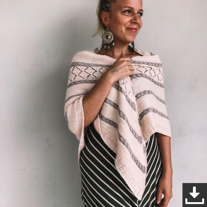 Katharina Lehmann Pattern Dreieckstuch Feeling Peachy Strickanleitung - Rina Lehmann (PDF) Lieblingsgarn