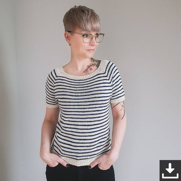 Feinmotorik Pattern Shirt Baltic Tee Strickanleitung - Feinmotorik (PDF) Lieblingsgarn