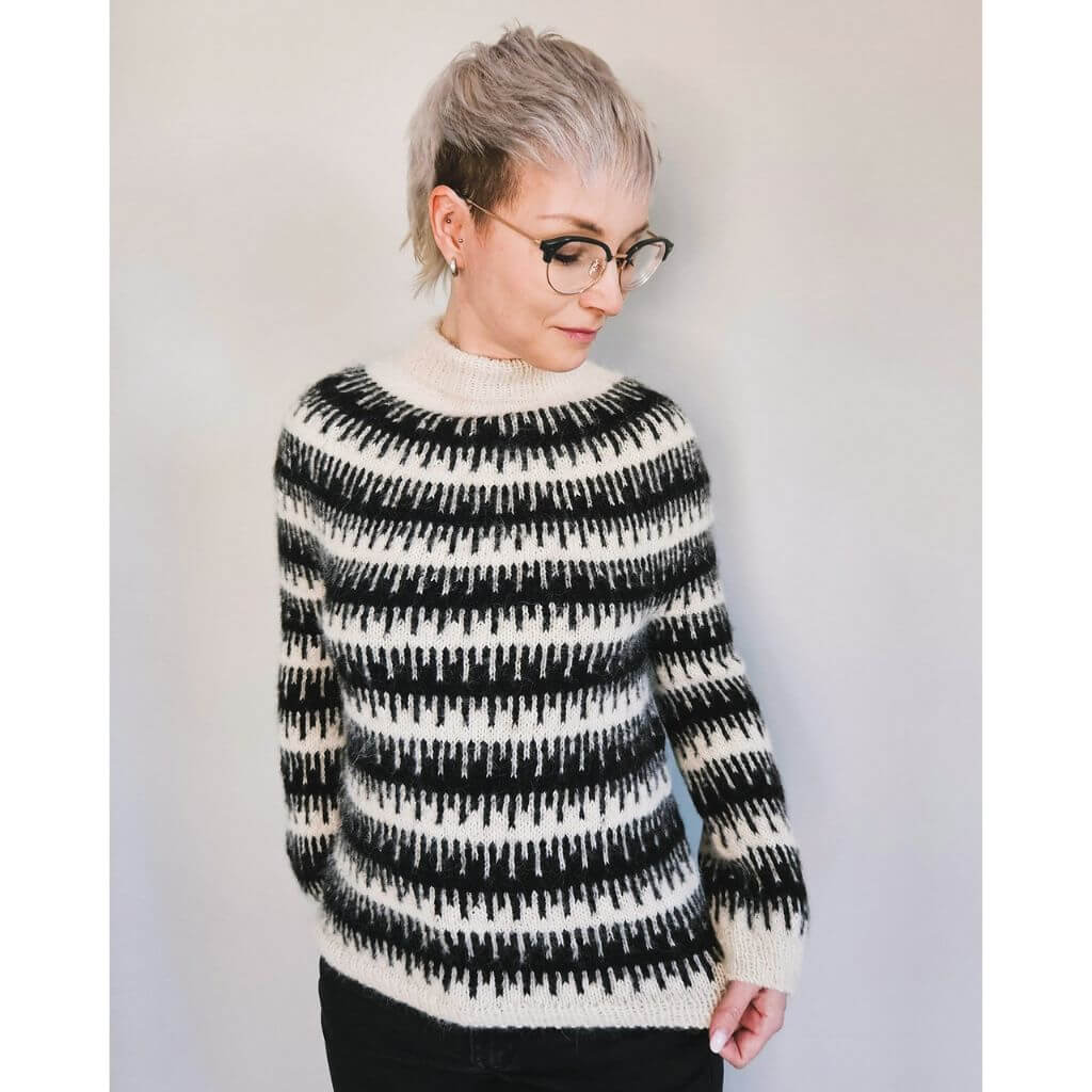 Feinmotorik Pattern Pullover Drip Dye DK Strickanleitung - Feinmotorik (PDF) Lieblingsgarn