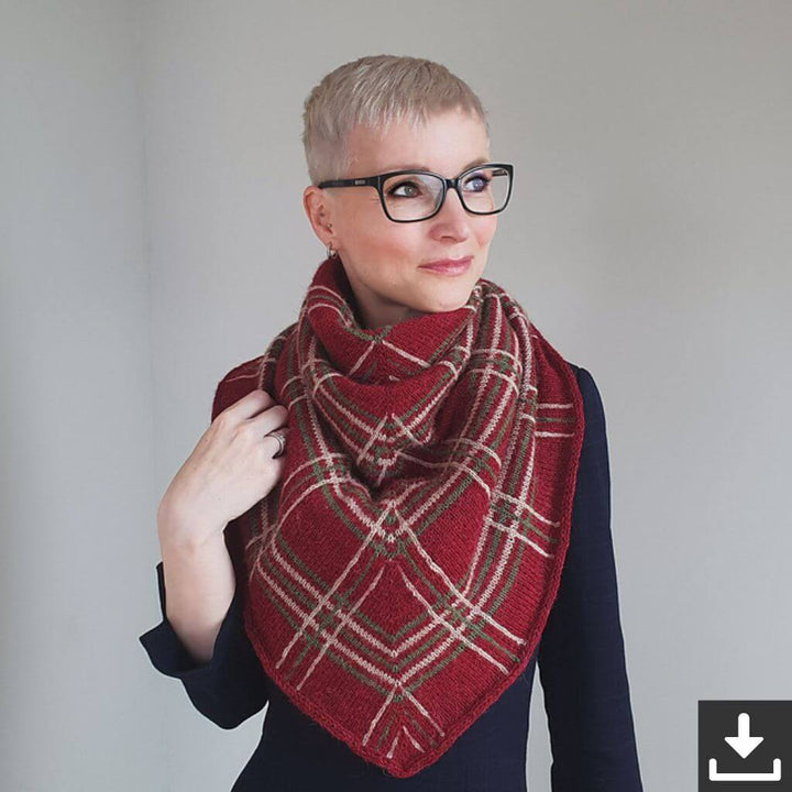 Feinmotorik Pattern Tuch Ode to Scotland Strickanleitung - Feinmotorik (PDF) Lieblingsgarn