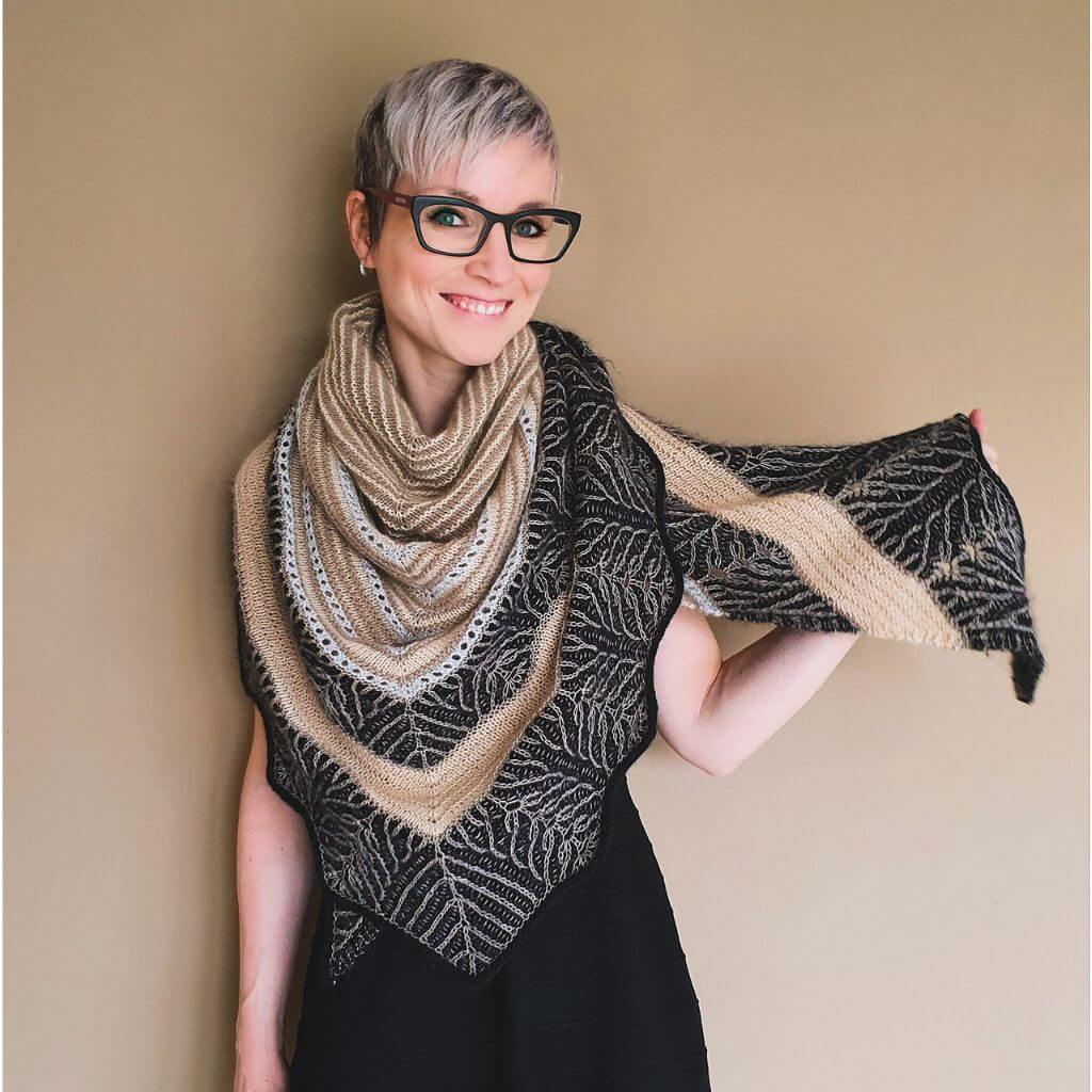 Feinmotorik Pattern Tuch Rokoko Strickanleitung - Feinmotorik (PDF) Lieblingsgarn