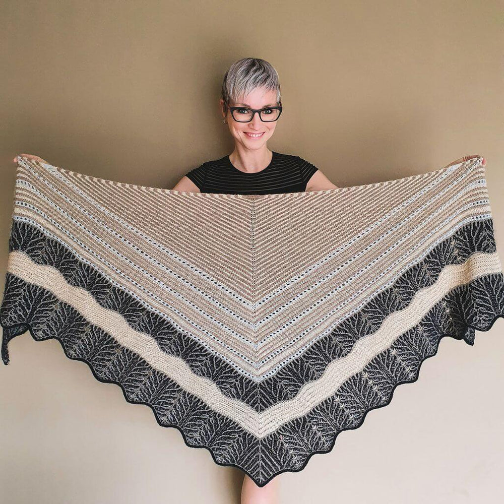 Feinmotorik Pattern Tuch Rokoko Strickanleitung - Feinmotorik (PDF) Lieblingsgarn