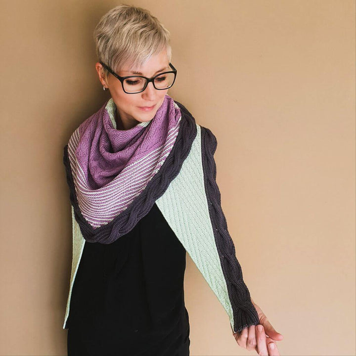 Feinmotorik Pattern Tuch Upside Down Strickanleitung - Feinmotorik (PDF) Lieblingsgarn