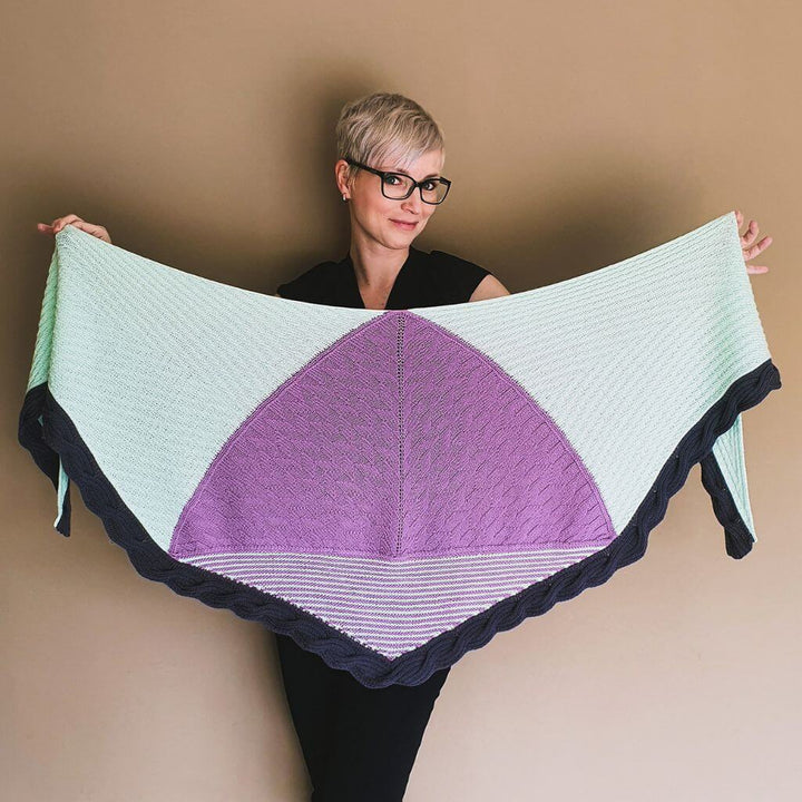 Feinmotorik Pattern Tuch Upside Down Strickanleitung - Feinmotorik (PDF) Lieblingsgarn