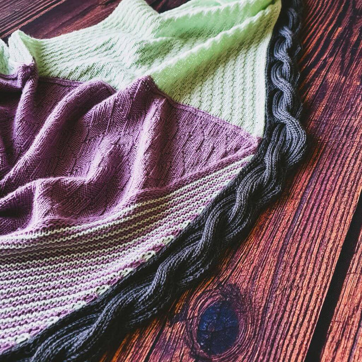 Feinmotorik Pattern Tuch Upside Down Strickanleitung - Feinmotorik (PDF) Lieblingsgarn