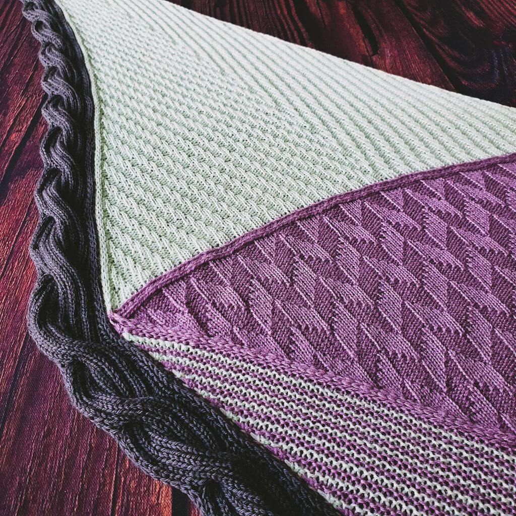 Feinmotorik Pattern Tuch Upside Down Strickanleitung - Feinmotorik (PDF) Lieblingsgarn