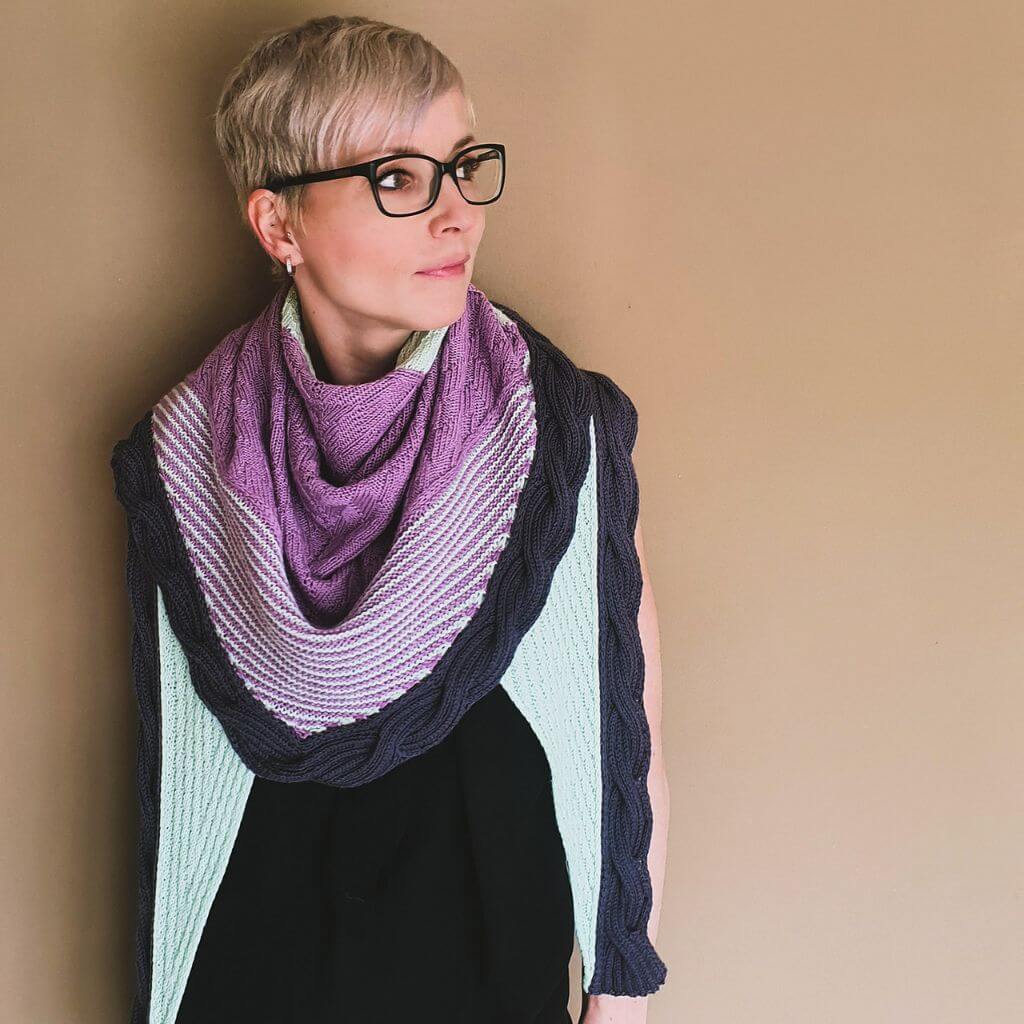 Feinmotorik Pattern Tuch Upside Down Strickanleitung - Feinmotorik (PDF) Lieblingsgarn