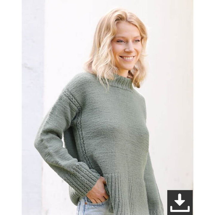 Drops Design Pattern Damen Pullover Forest Mystery Strickanleitung - Drops (PDF) Lieblingsgarn