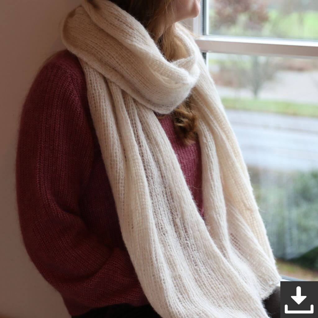 Cloud Scarf Strickanleitung von Frau Riedel strickt