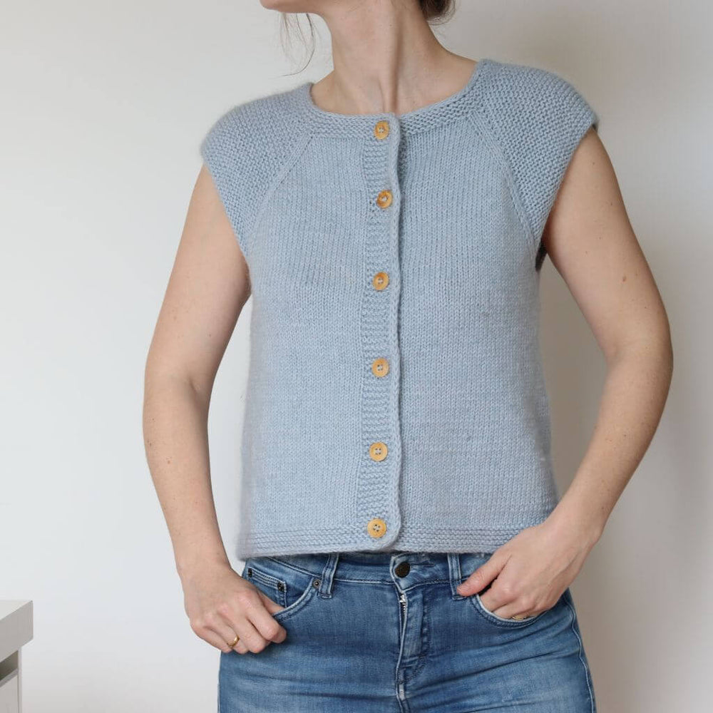 Frau Riedel strickt Garda Vest Maxi Strickanleitung - Frau Riedel strickt (PDF) Lieblingsgarn