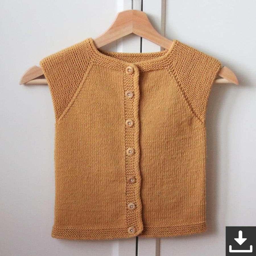 Frau Riedel strickt Garda Vest Mini Strickanleitung - Frau Riedel strickt (PDF) Lieblingsgarn
