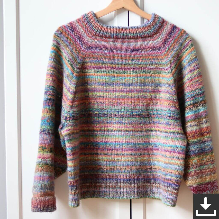 Frau Riedel strickt Happy Sweater Maxi Strickanleitung - Frau Riedel strickt (PDF) Lieblingsgarn