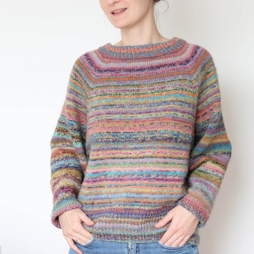 Frau Riedel strickt Happy Sweater Maxi Strickanleitung - Frau Riedel strickt (PDF) Lieblingsgarn