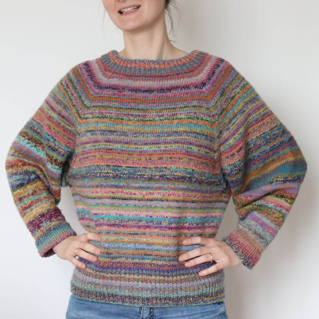 Frau Riedel strickt Happy Sweater Maxi Strickanleitung - Frau Riedel strickt (PDF) Lieblingsgarn