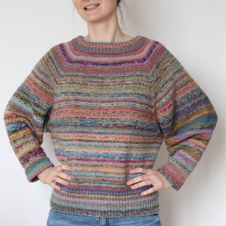 Frau Riedel strickt Happy Sweater Maxi Strickanleitung - Frau Riedel strickt (PDF) Lieblingsgarn