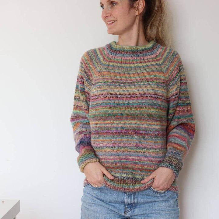 Frau Riedel strickt Happy Sweater Maxi Strickanleitung - Frau Riedel strickt (PDF) Lieblingsgarn