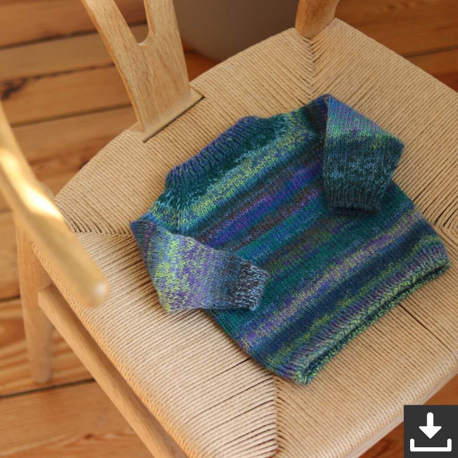 Frau Riedel strickt Happy Sweater Mini Strickanleitung - Frau Riedel strickt (PDF) Lieblingsgarn