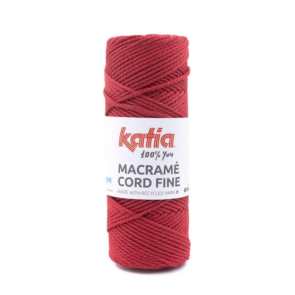 Katia 216 - Rojo Oriente Katia Macramé Cord Fine 2,5 mm Lieblingsgarn