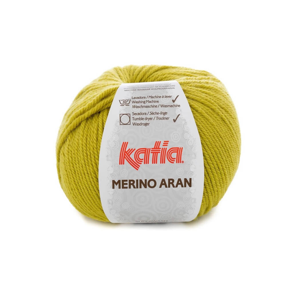 Katia Merino Aran, Farbe 87 Pistaziengrün – Schurwolle und Synthetik bei Lieblingsgarn