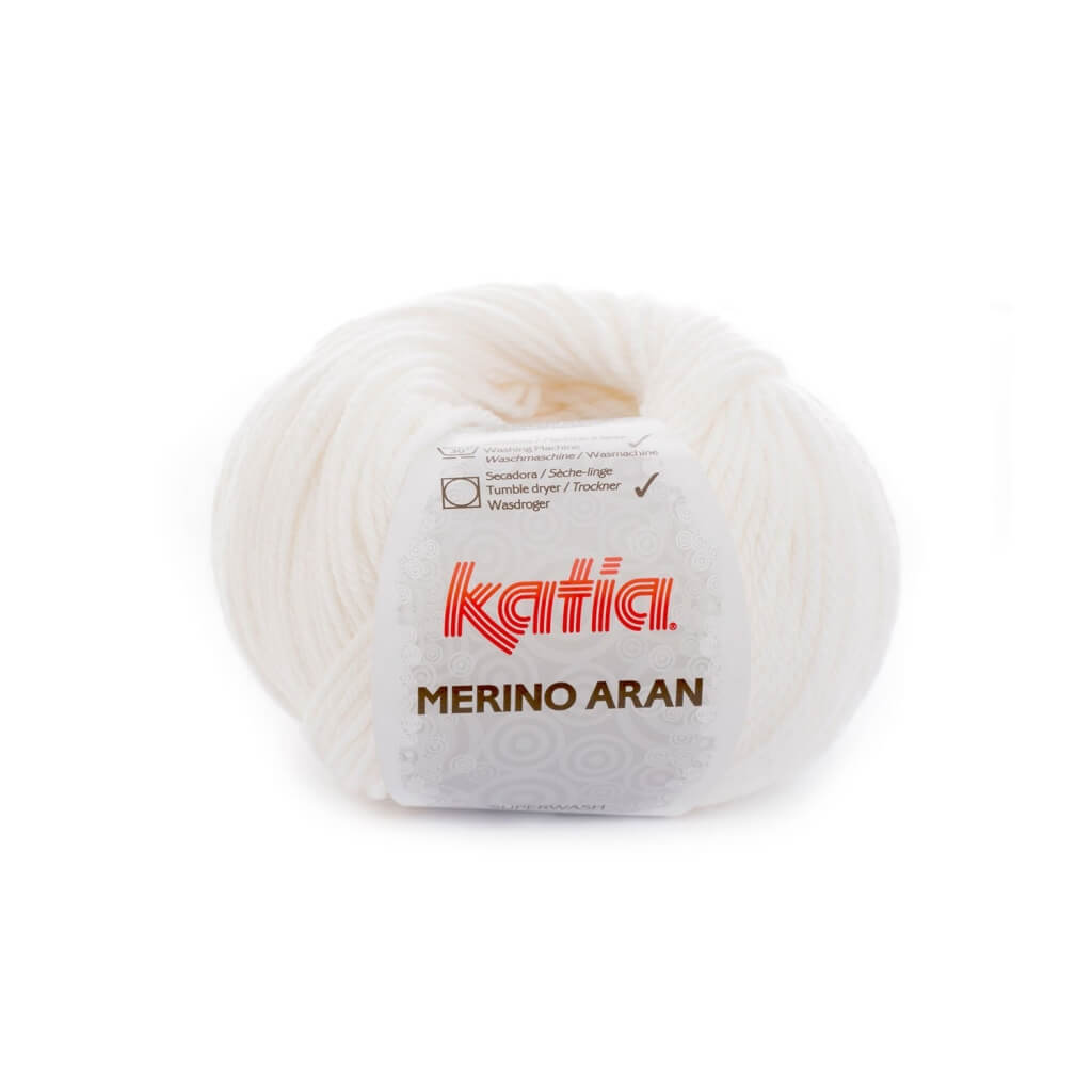 Katia 1-Weiß Katia Merino Aran Lieblingsgarn