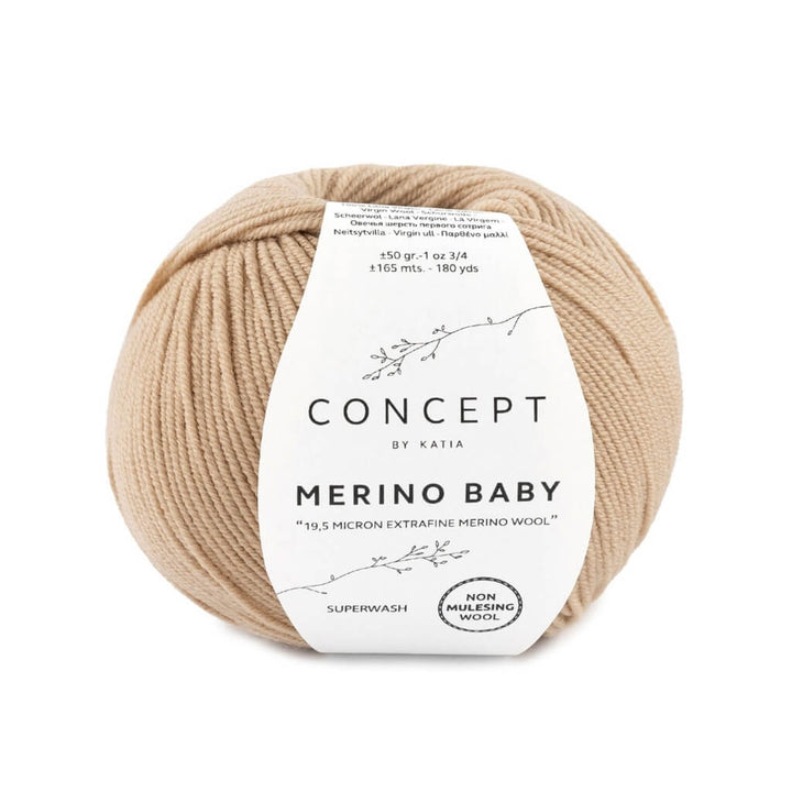 Katia 43-Beige Katia Merino Baby Lieblingsgarn