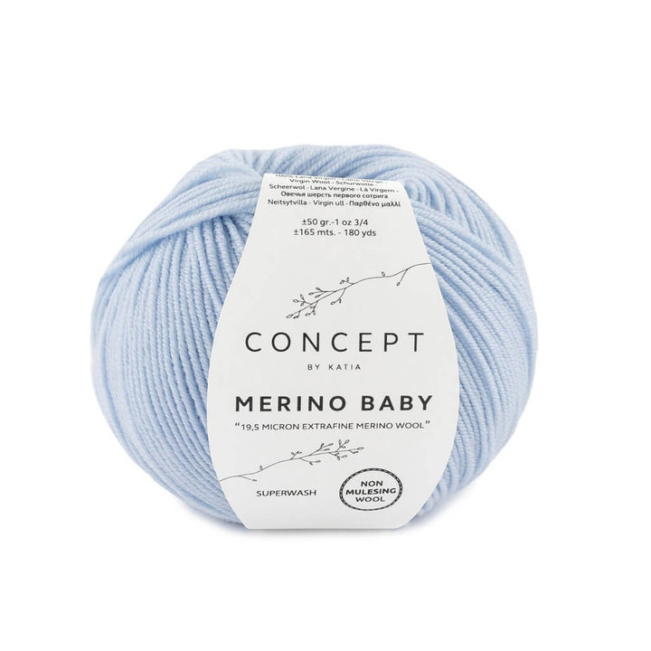 Katia 93-Himmelblau Katia Merino Baby Lieblingsgarn